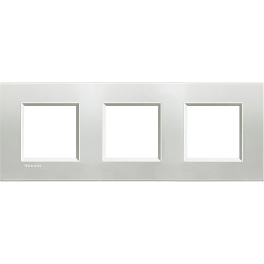 Bticino Rahmen LNA4802M3AG SILVER 3x2-mod