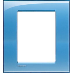 Bticino Rahmen LNA4826AD BLAU 3+3 modulig