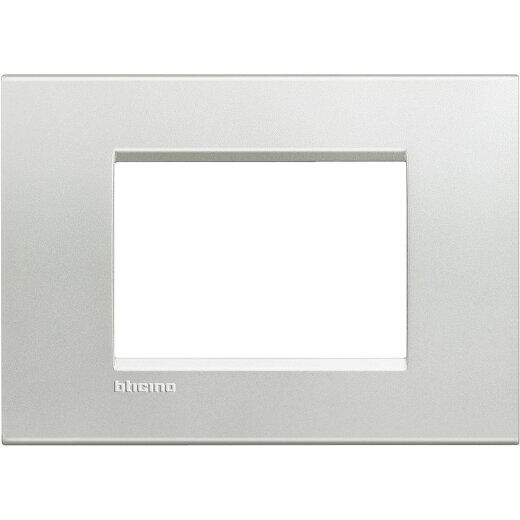 Bticino Rahmen LNA4803AG SILVER 3-modulig