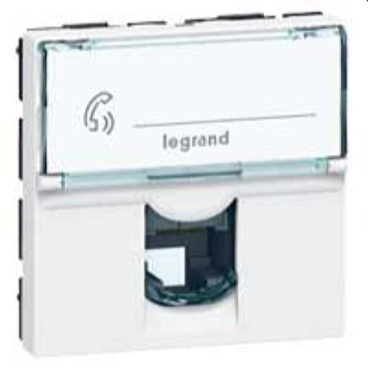 Legrand Telefonsteckdose 078731 MSC 1f. RJ11 2mod ws