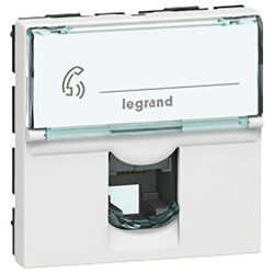 Legrand Telefonsteckdose 078732 MSC 1f. RJ12 2mod ws
