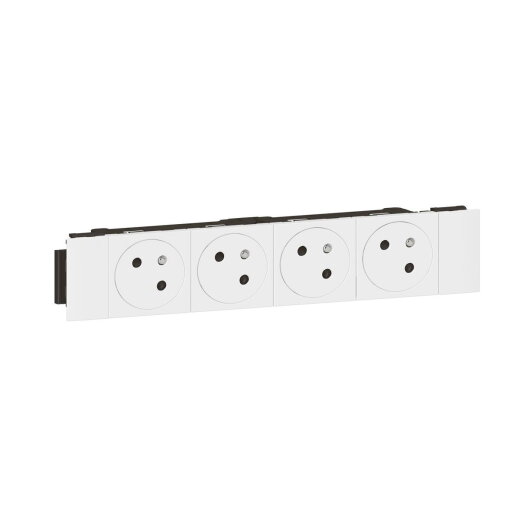 Legrand Steckdose Mosaic 4-f.F/B Snap-On EBS ultraws