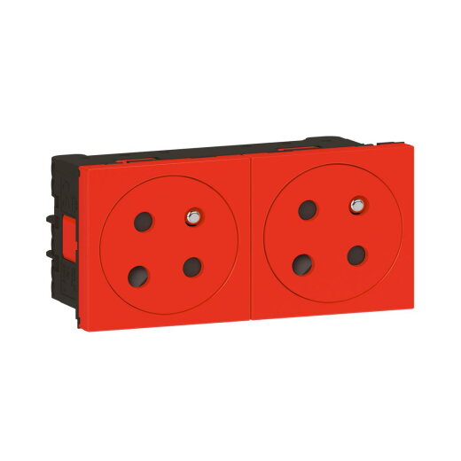 Legrand Steckdose 278184L Mosaic Link 2x 45° F/B rt