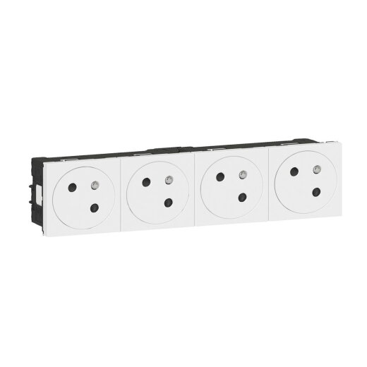 Legrand Steckdose 077144L Mosaic Link 4x 45° F/B ultraws