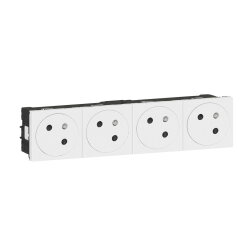 Legrand Steckdose 077144L Mosaic Link 4x 45° F/B ultraws