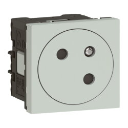 Legrand Steckdose 077197L Mosaic Link 45° F/B gr