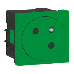 Legrand Steckdose 077160L Mosaic Link 45° F/B gr