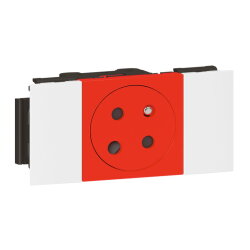 Legrand Steckdose 077121L Mosaic SnapOn F/B rt