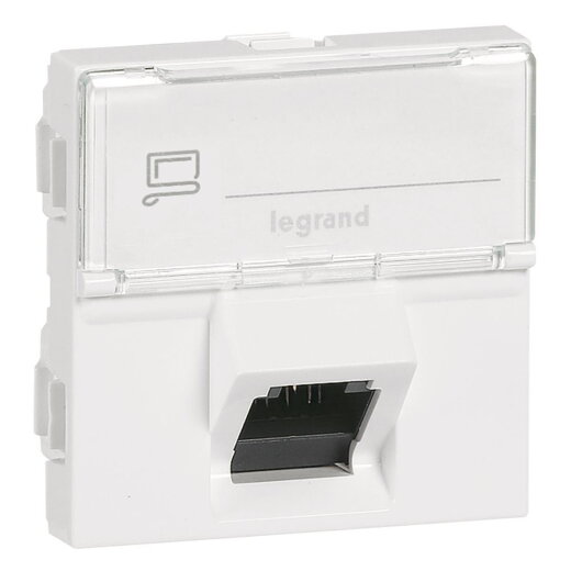 Legrand Datenanschlussdosen 076508 MSC 1xRJ45 KAT6A STP 45° 2M WS