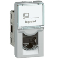 Legrand Datenanschlussdosen 079473 MSC Cat6A STP 1mod alu