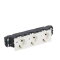 Legrand SCHUKO-Steckdose 077563 MSC 3-FACH weiß SL