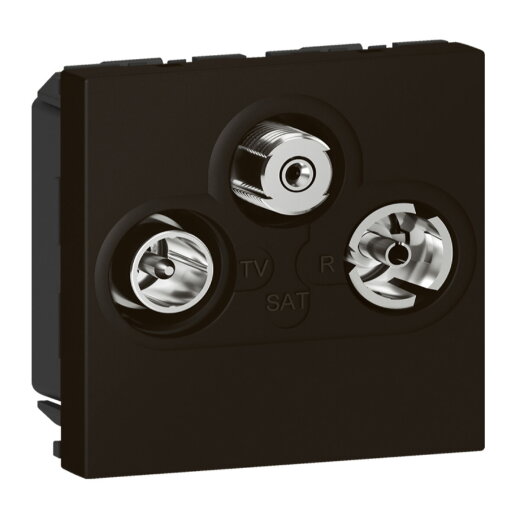 Legrand Antennendose Mosaic 2-mod.f.Kabel-u.Satellitensig.sw