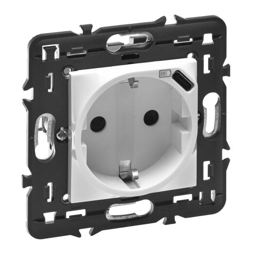 Legrand SCHUKO-Steckdose Mosaic USB-C ultrws.