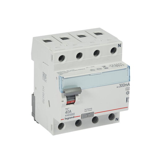 Legrand FI-Schutzschalter, FI TX3 40/0,3A 4polig