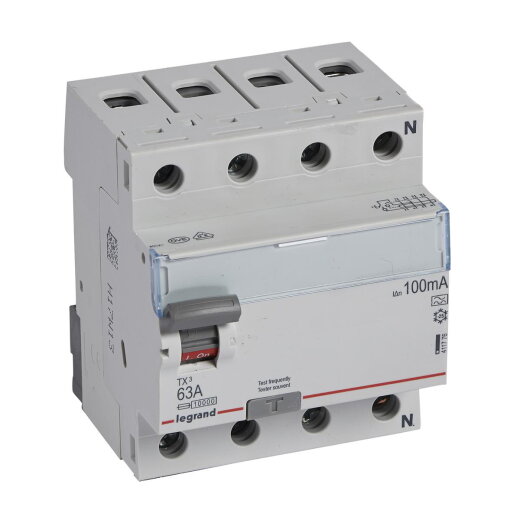 Legrand FI-Schutzschalter, FI 411776 TX3 63A 4P 100MA A