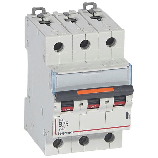 Legrand Leitungsschutzschalter, Automat 409731 DX3 B25A 3P 25KA 3M