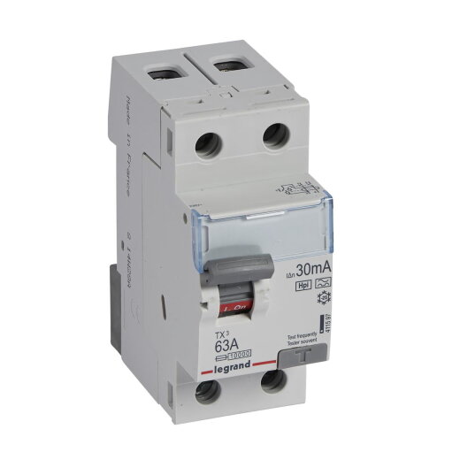 Legrand FI-Schutzschalter, FI 411597 TX3 63A 2P 30MA A-G