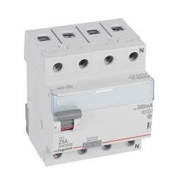 Legrand FI-Schutzschalter, FI 411803 TX3 25A 4P 300MA A-S