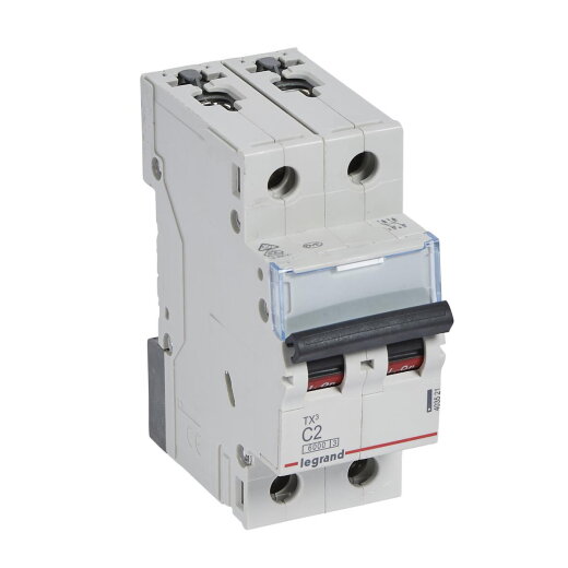 Legrand Leitungsschutzschalter, Automat TX3 C2A 2polig 6kA 2M