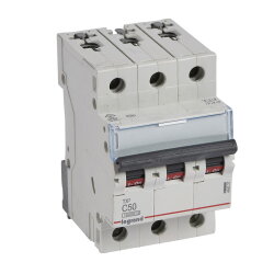 Legrand Leitungsschutzschalter, Automat TX3 C50A 3polig...