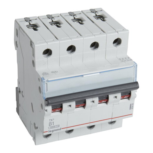 Legrand Leitungsschutzschalter, Automat 403409 TX3 B1A 4P 6KA 4M