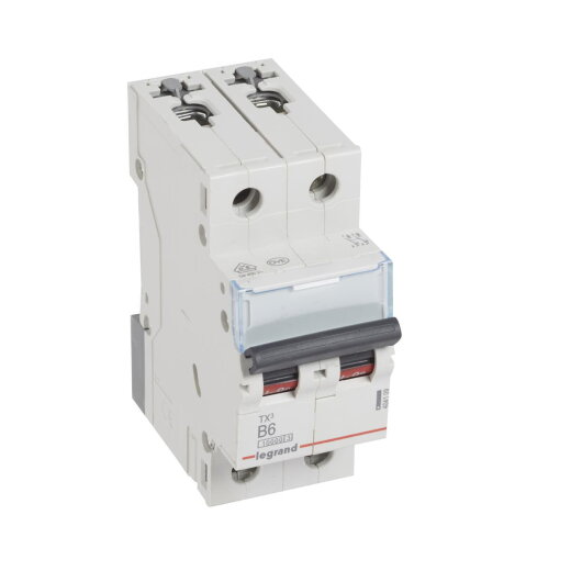 Legrand Leitungsschutzschalter, Automat 404109 TX3 B6A 2P 10KA 2M