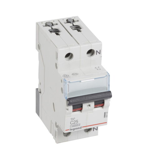 Legrand Leitungsschutzschalter, Automat 404190 TX3 C25A 1P+N 10KA 2M