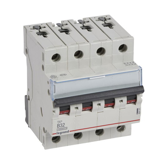Legrand Leitungsschutzschalter, Automat 404157 TX3 B32A 4P 10KA 4M