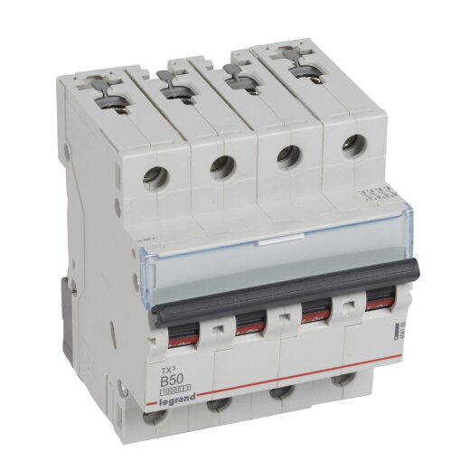 Legrand Leitungsschutzschalter, Automat 404159 TX3 B50A 4P 10KA 4M