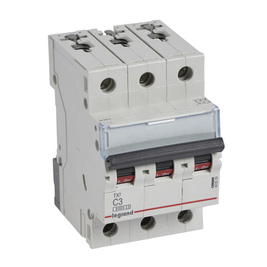 Legrand Leitungsschutzschalter, Automat 403539 TX3 C3A 3P 6KA 3M