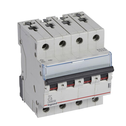 Legrand Leitungsschutzschalter, Automat 403556 TX3 C3A 4P 6KA 4M