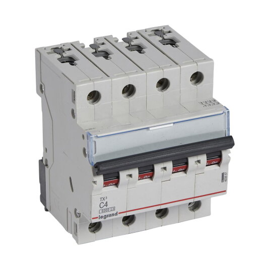 Legrand Leitungsschutzschalter, Automat 403557 TX3 C4A 4P 6KA 4M