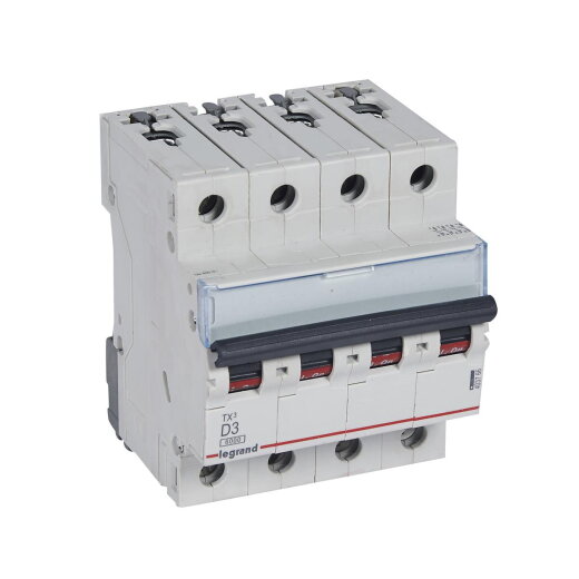 Legrand Leitungsschutzschalter, Automat 403766 TX3 D3A 4P 6KA 4M