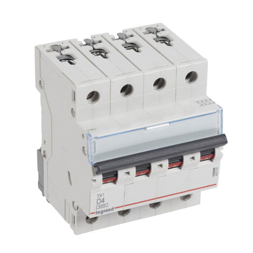 Legrand Leitungsschutzschalter, Automat 403767 TX3 D4A 4P 6KA 4M