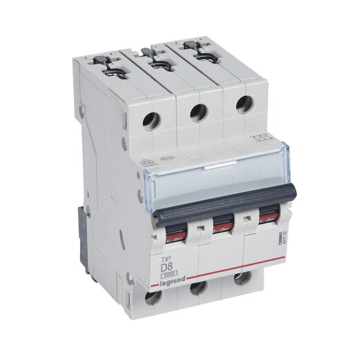 Legrand Leitungsschutzschalter, Automat 403752 TX3 D8A 3P 6KA 3M