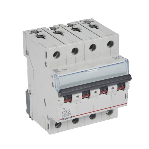 Legrand Leitungsschutzschalter, Automat 403553 TX3 C0,5A 4P 6KA 4M