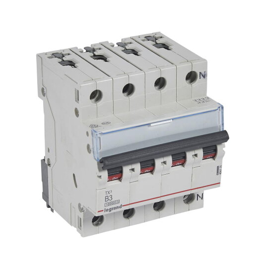 Legrand Leitungsschutzschalter, Automat 404135 TX3 B3A 3P+N 10KA 4M