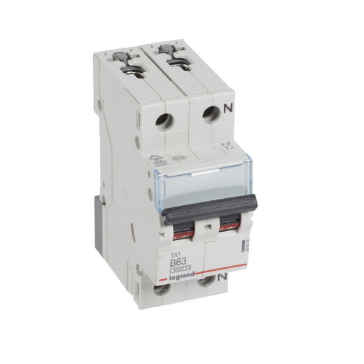 Legrand Leitungsschutzschalter, Automat 403378 TX3 B63A 1P+N 6KA 2M