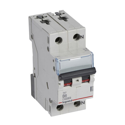 Legrand Leitungsschutzschalter, Automat 404095 TX3 B6A 1P+N 10KA 2M