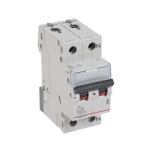 Legrand Leitungsschutzschalter, Automat 403461 TX3 C25A 1P+N 6KA 2M
