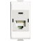 Bticino Anschlussdose N4262C6S CAT6 STP 110 weiss