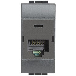 Bticino Anschlussdose L4262C6 CAT6 UTP 110 anthrazit