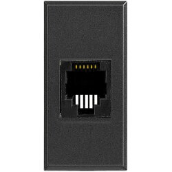 Bticino Datenanschlussdosen RJ45 Cat6 UTP110 anthrazit