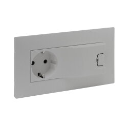 Legrand SCHUKO-Steckdose 864323 Niloe Step + USB 1000mA...