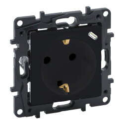 Legrand SCHUKO-Steckdose 864527 Niloe Step mit USB-C schwarz