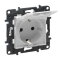 Legrand SCHUKO-Steckdose 864163 Niloe Step Klappd. ultraweiß