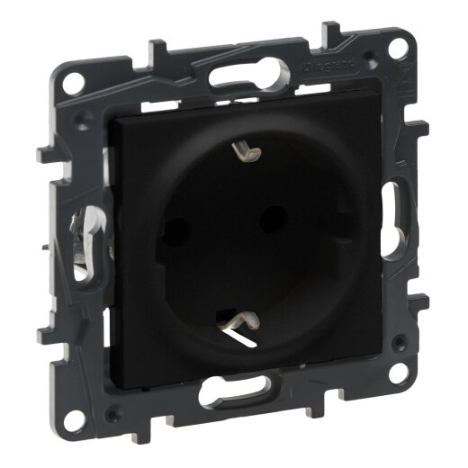 Legrand SCHUKO-Steckdose 864562 Niloe Step schwarz