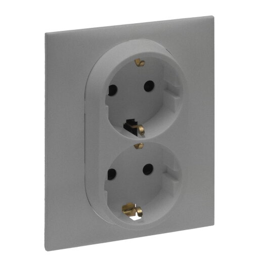 Legrand SCHUKO-Steckdose 864364 Niloe Step 1fach aluminium