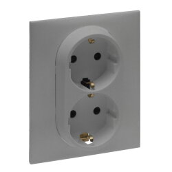 Legrand SCHUKO-Steckdose 864364 Niloe Step 1fach aluminium