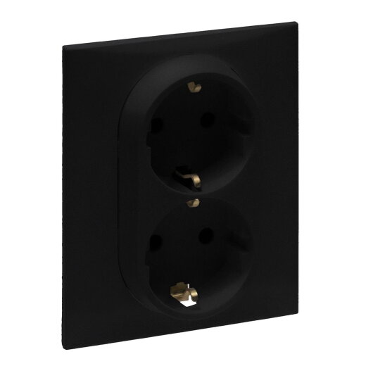 Legrand SCHUKO-Steckdose 864564 Niloe Step 1fach schwarz